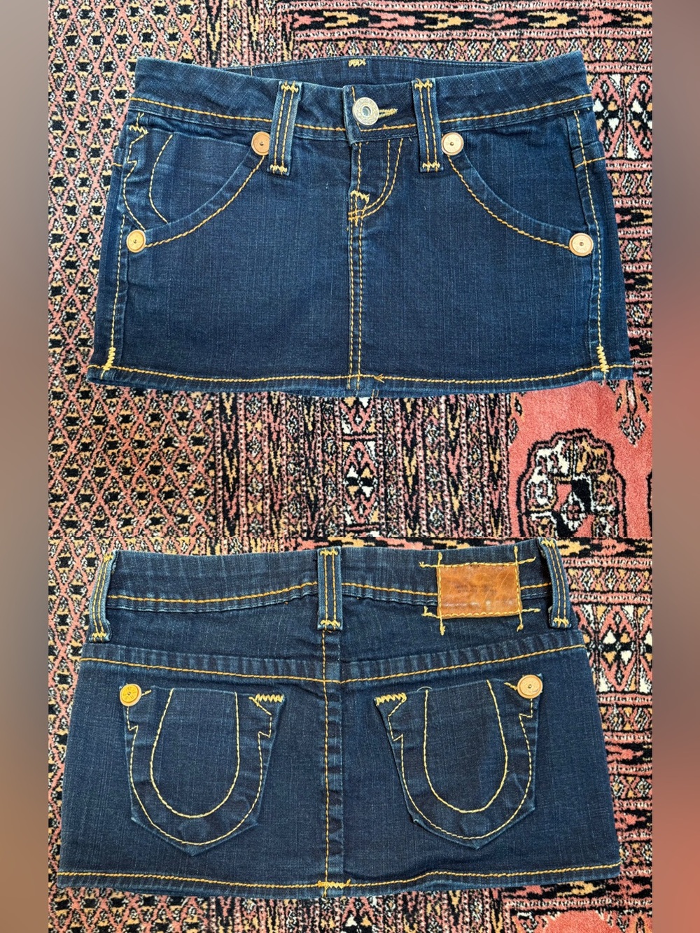 Authentic Vintage Y2K True Religion Mini Skirt